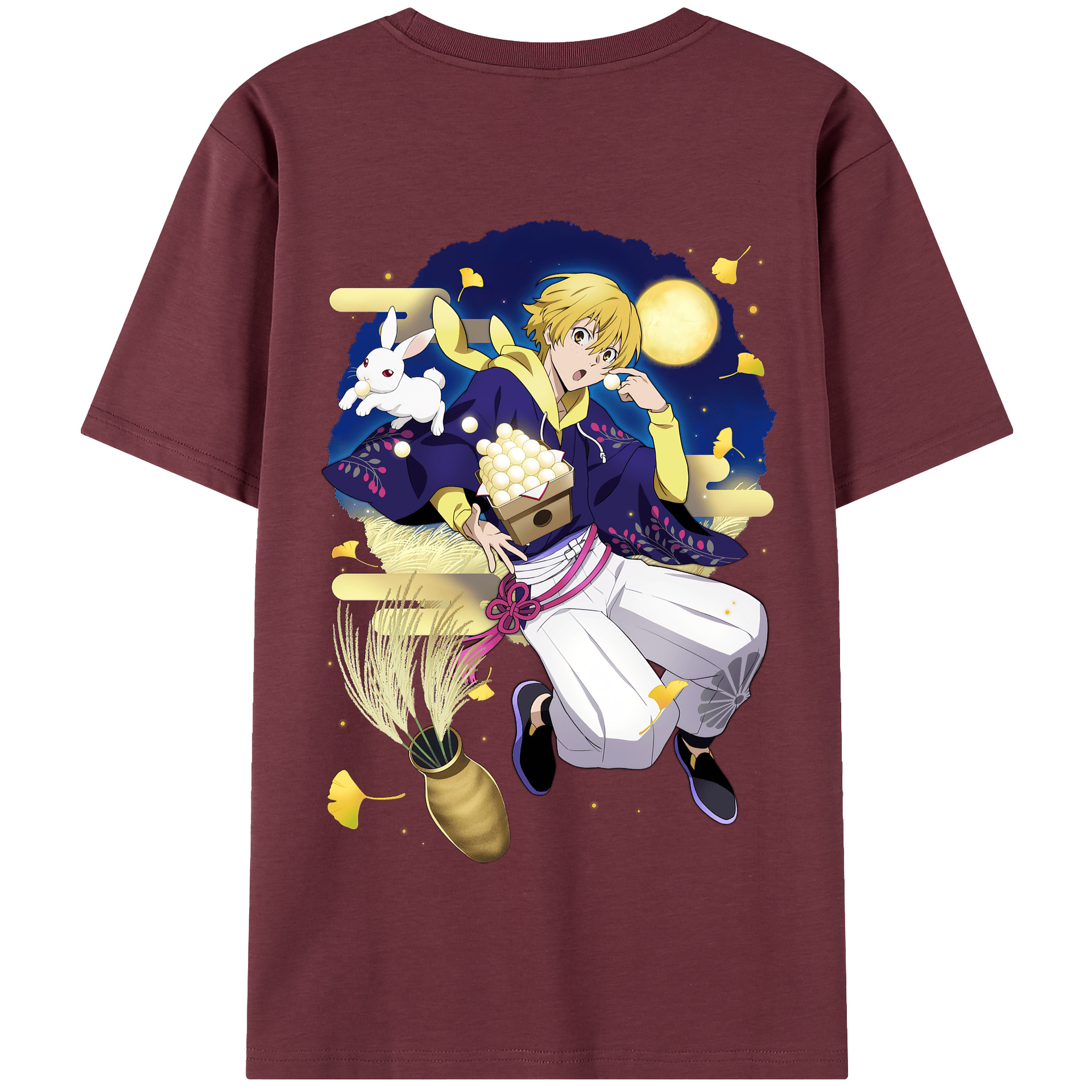 （画像用） 文豪ストレイドッグス Bungo Stray Dogs 綿100％半袖Tシャツ（背面プリント）